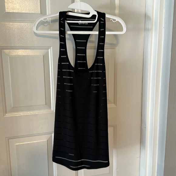ZYIA Tops - ZYIA Black Striped Tank Top